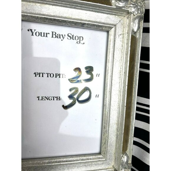 Chicos Tunic Top 3 US XL Black White Mixed Print Layered 3/4 Sleeve Stretch Art - Picture 6 of 6